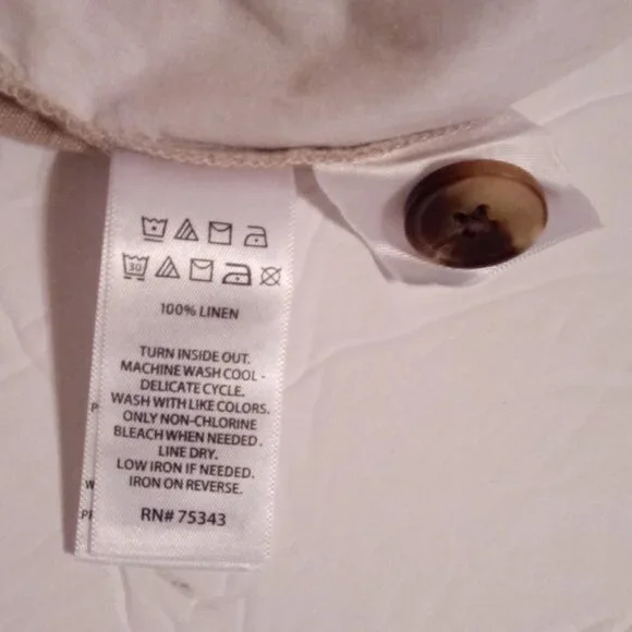 Tahari tan Linen shorts sz XS - Picture 6 of 8